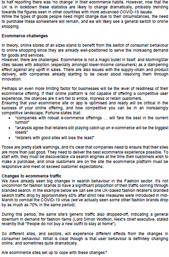 Based on the case study, provide six (6) reasons