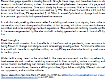 Based on the case study, provide six (6) reasons