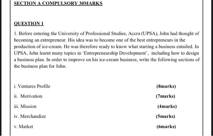 please give vivid answers..Thank you SECTION A