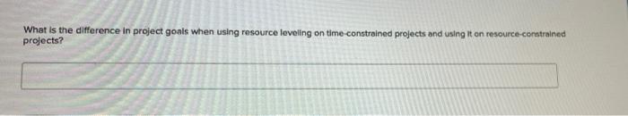 What is the difference in project goals when