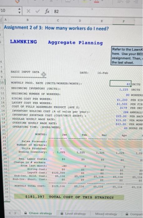 10 4 x fx 82 B C D E Assignment 2 of 3: How many