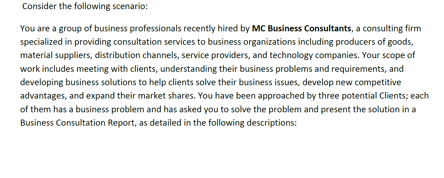 WZ's operations manager has explained his problem