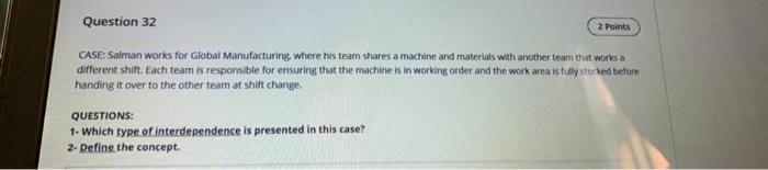 Questions: Question 35 2 Points CASE: Alibaba is