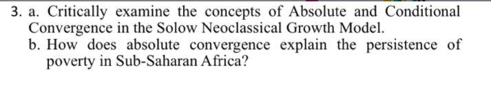 3. a. Critically examine the concepts of Absolute