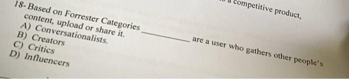 18-Based on Forrester Categories content, upload