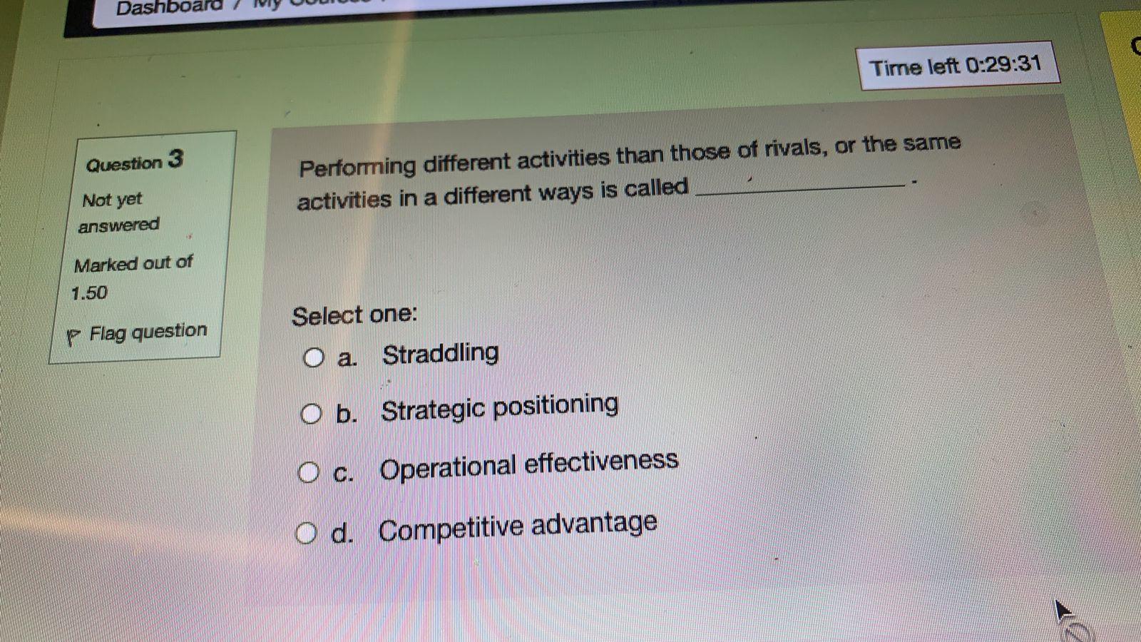 d. Mismeasurement of outputs and inputs Question