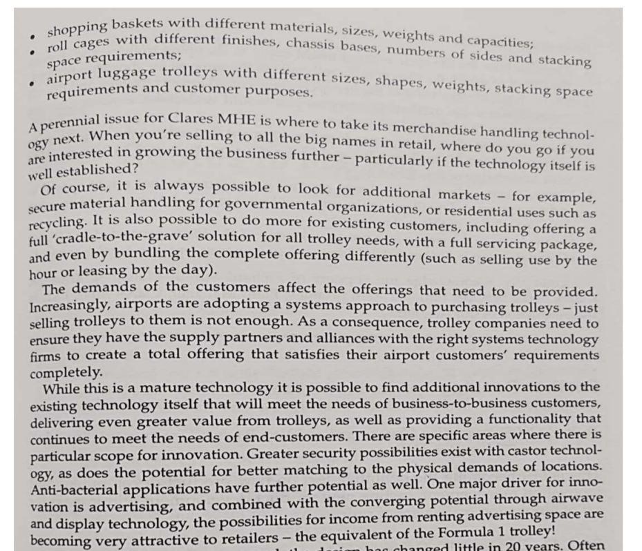 Please using the case study answer the following