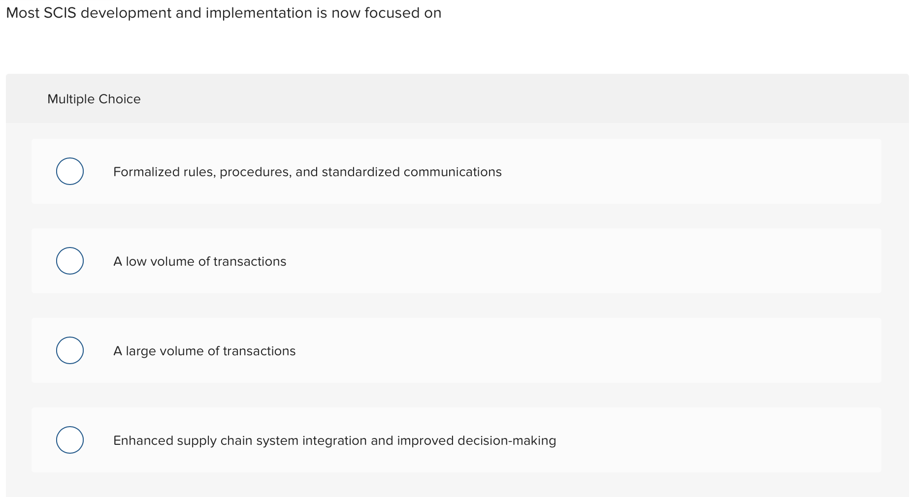 Most SCIS development and implementation is now