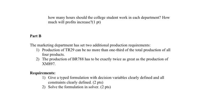 it must be in excel Linear Programming Project 10
