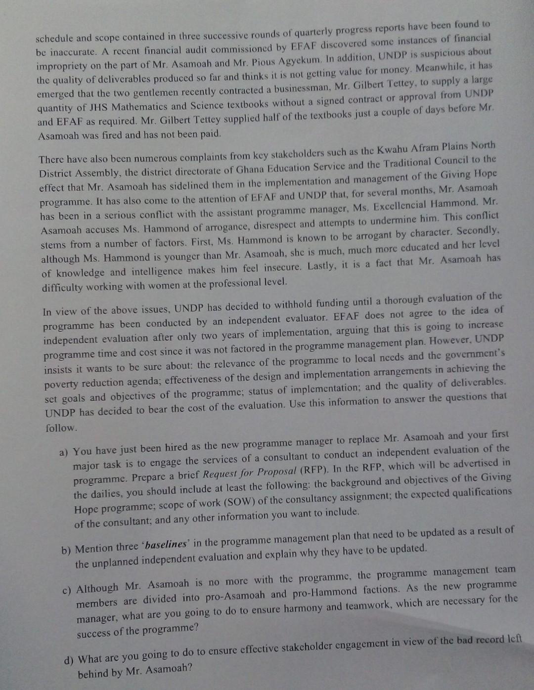 please this is a case study with 5 follow up