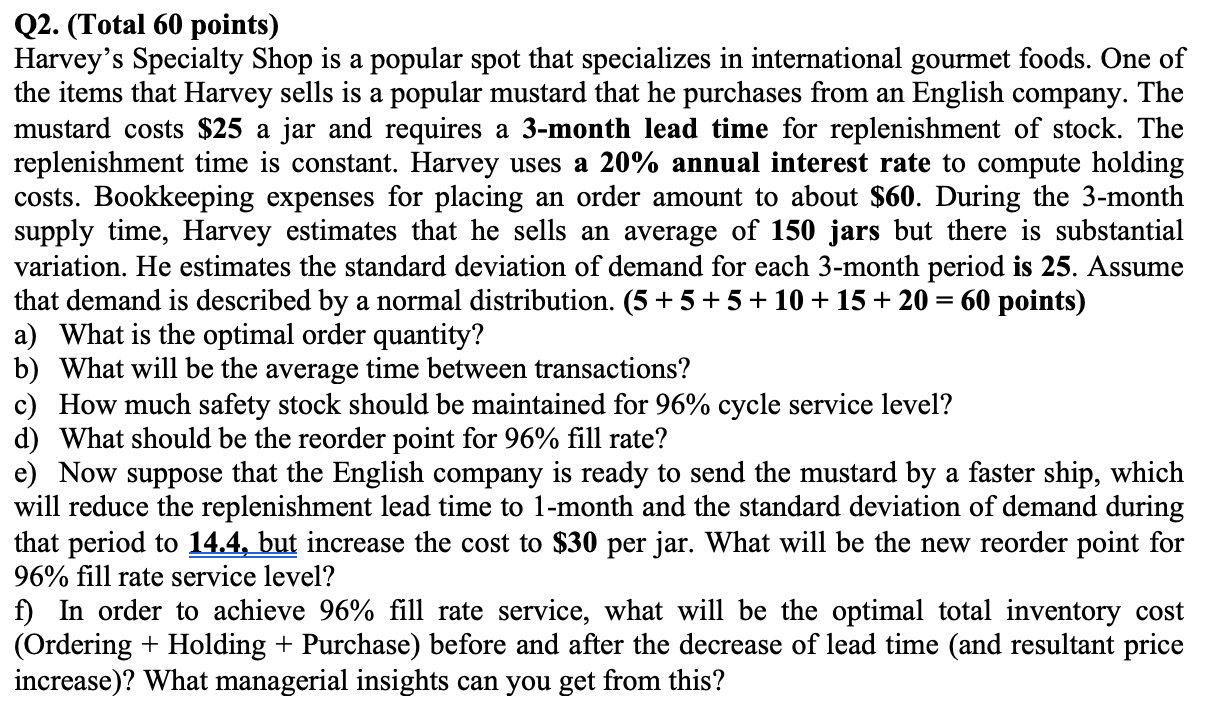 one question, please answer all parts with