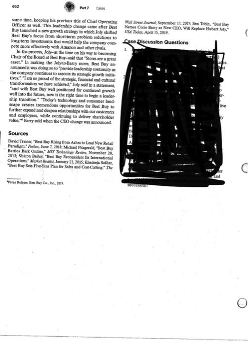 "Best Buy Doing a Turnaround Again" case study