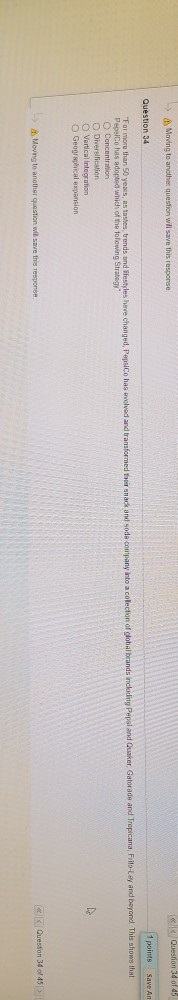 Moving to another question will save this