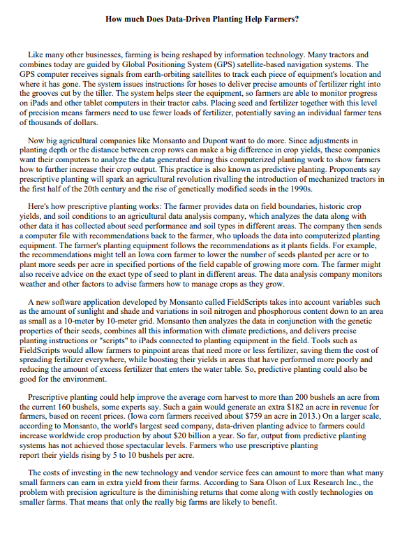 Answer 4 question at the end (minimum 100-words