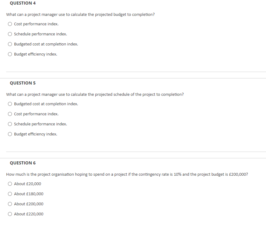 QUESTION 4 What can a project manager use to