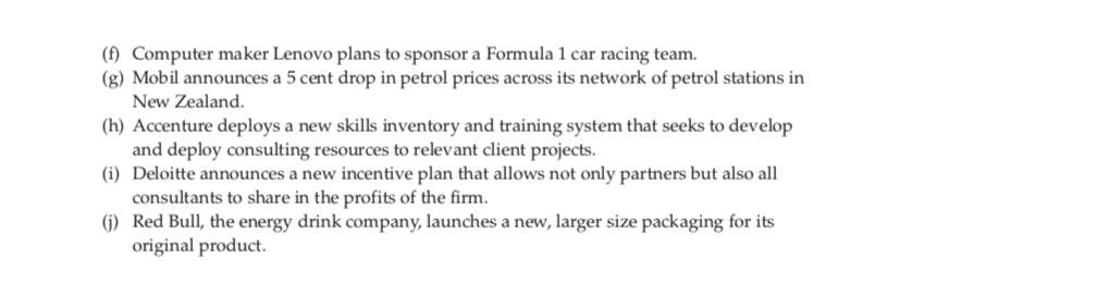 3.11. Apply the VRIO framework in the following