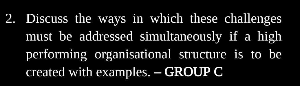 2. Discuss the ways in which these challenges