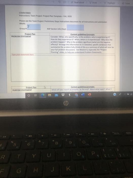 subject is reports and presentation topic for