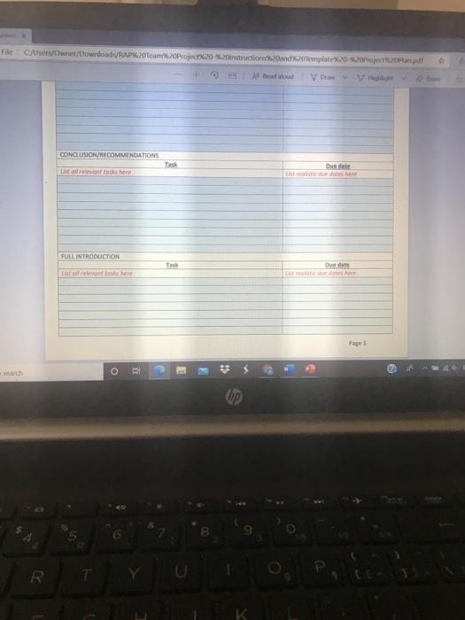 subject is reports and presentation topic for