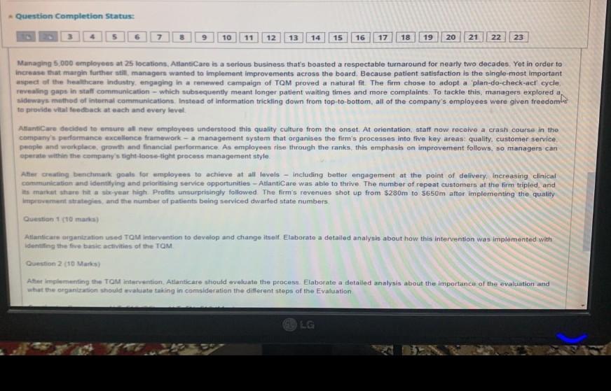 Question Completion Status: 6 7 9 10 11 12 13 14