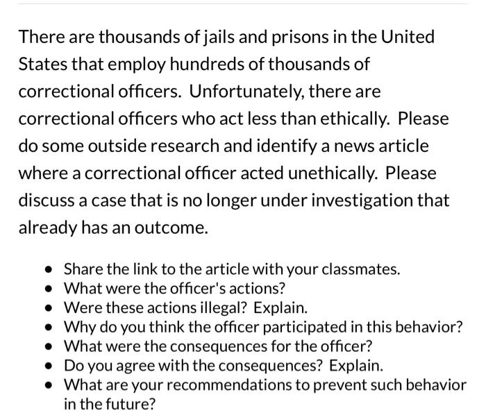 There are thousands of jails and prisons in the