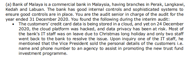 This is audit. please help me solve this