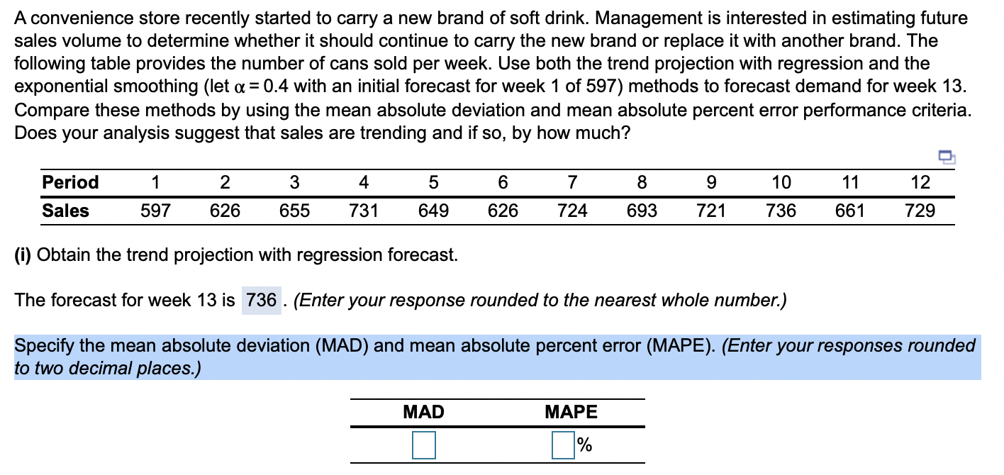 the mad and mape A convenience store recently