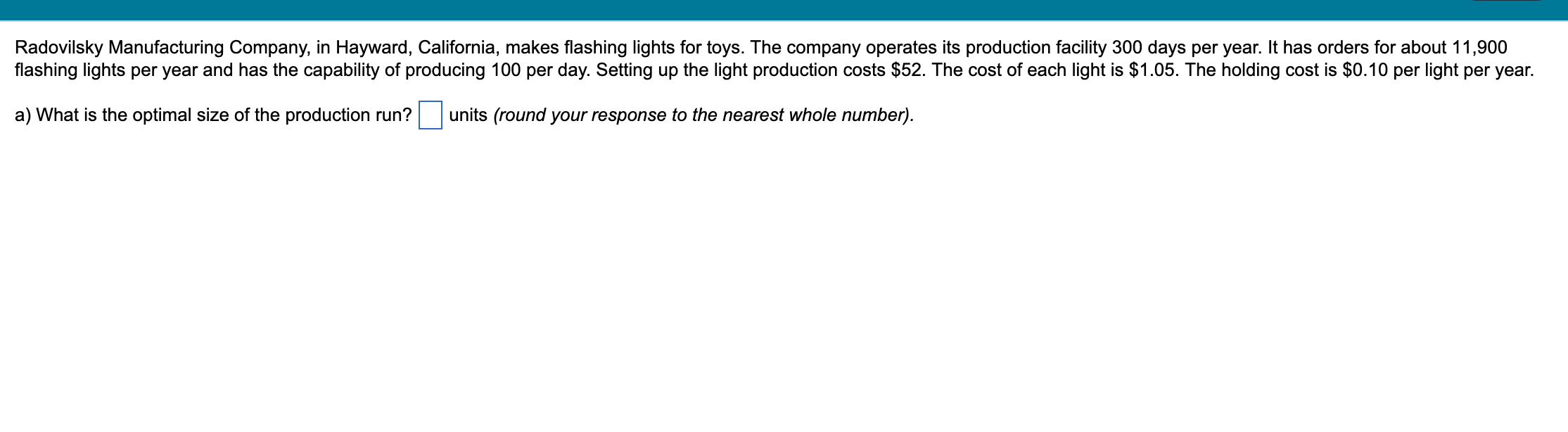 2. What is the average holding cost per year? 3.