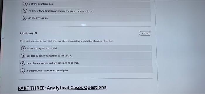 B a strong counterculture. c) relatively few