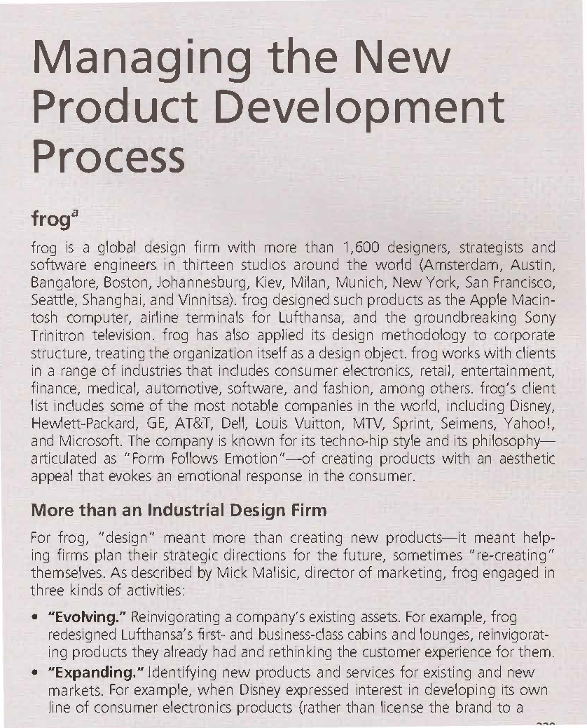 1. How do frog's activities affect its ability to