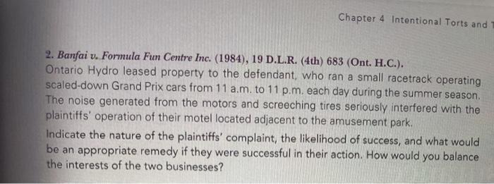 solve it fast Chapter 4 Intentional Torts and 2.