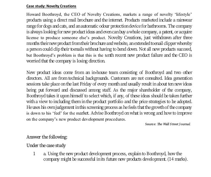 This question is under new product development