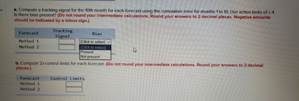 Two independent methods of forecasting based on