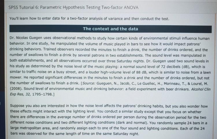 If you do not have SPSS or don't know how to work