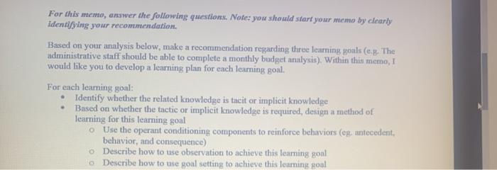 answer the question by stating three learning