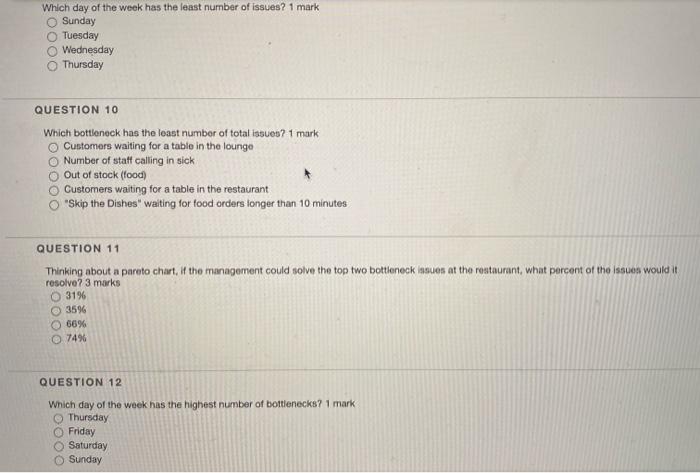 Use the following information and chart to answer