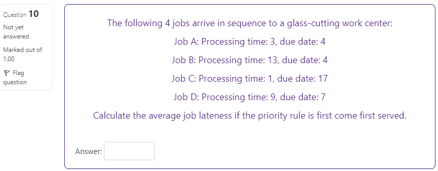 Hello, my answer for this question is 7.75, I
