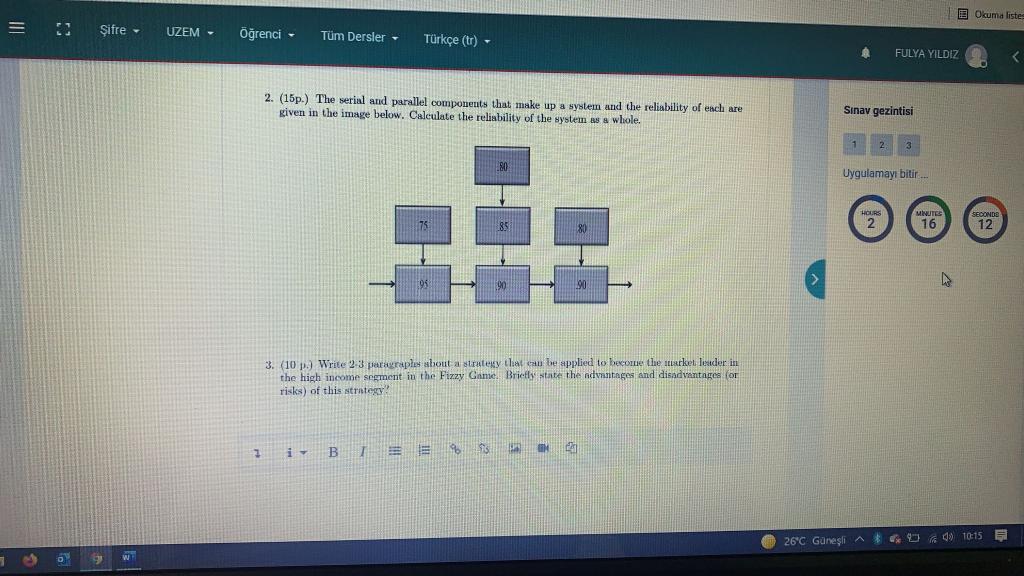 plese write by keyboard E Okuma liste = ifre,