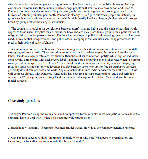 Answer 3 question at the end (minimum 100-words