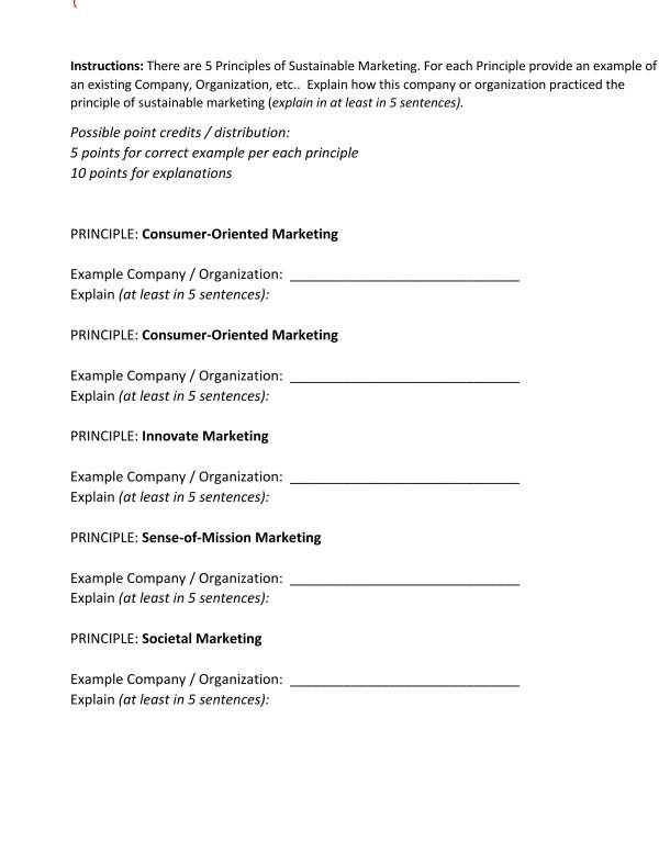 I need it asap and please give example and