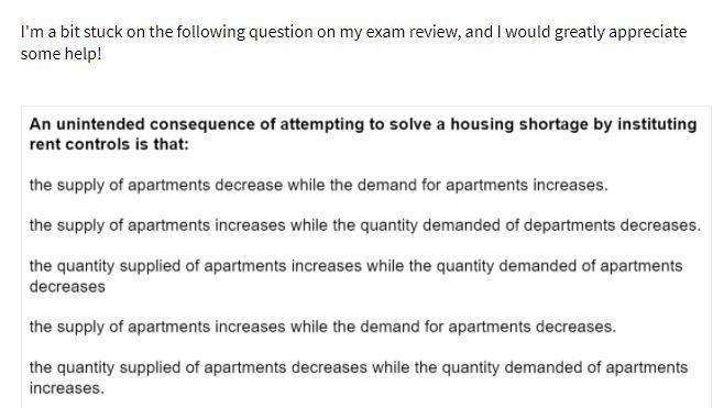 I'm a bit stuck on the following question on my