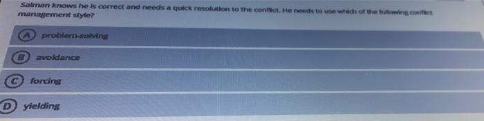 Salman knows he is correct and needs a quick