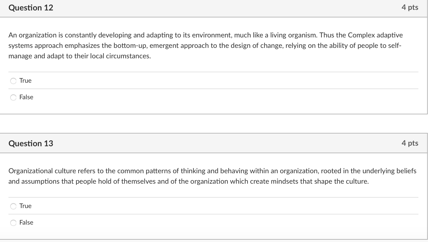 An organization is constantly developing and