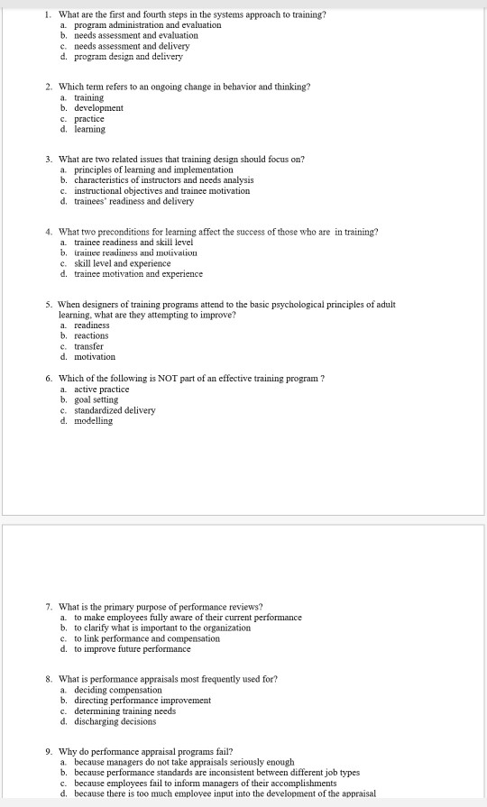 1. What are the first and fourth steps in the