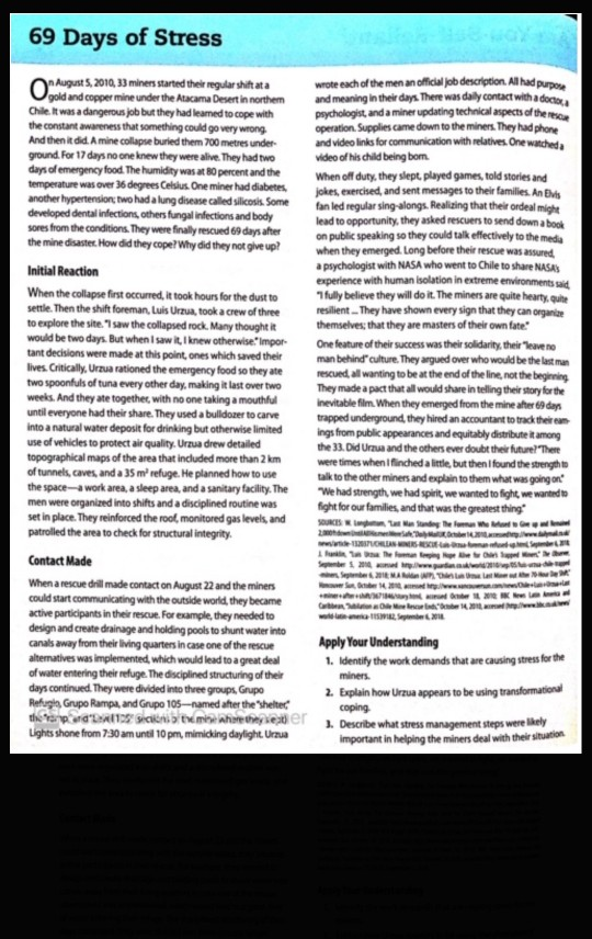 keep each answer to 7 to 8 lines. 69 Days of