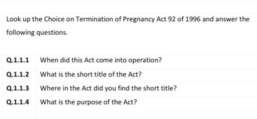 Please do 1.1.1 - 1.1.4 Thank you. Look up the