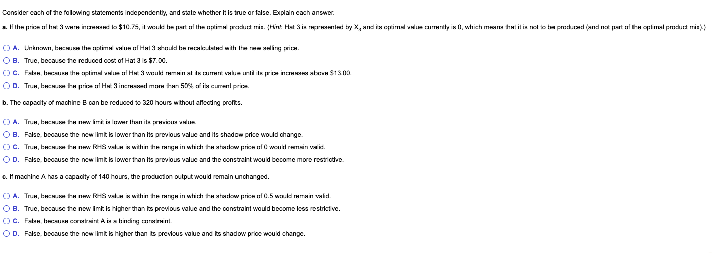 + The following is a linear programming model for
