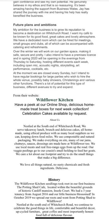Case Study: Wildflower kitchen Eco-friendly caf