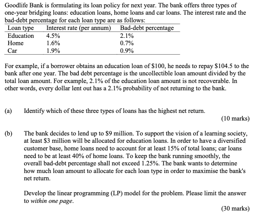 (Only need help for 1(b), thank you! :) )