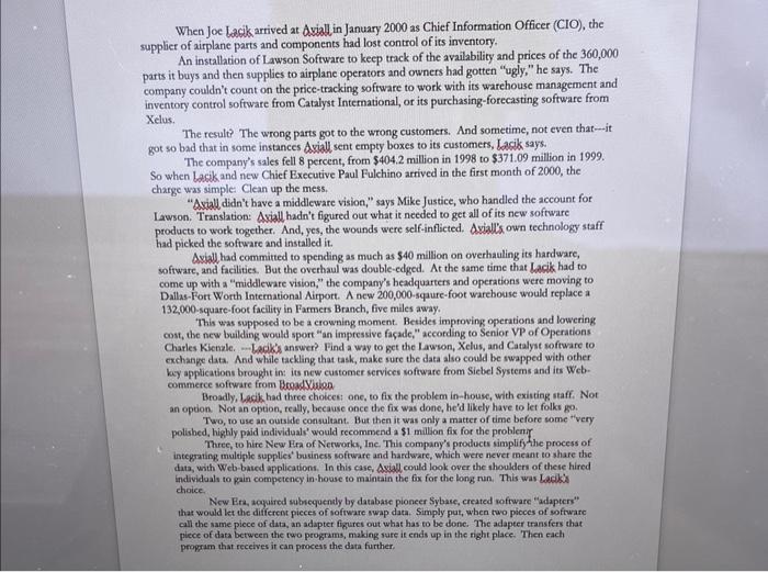 When Joe Lacik arrived at dviall in January 2000